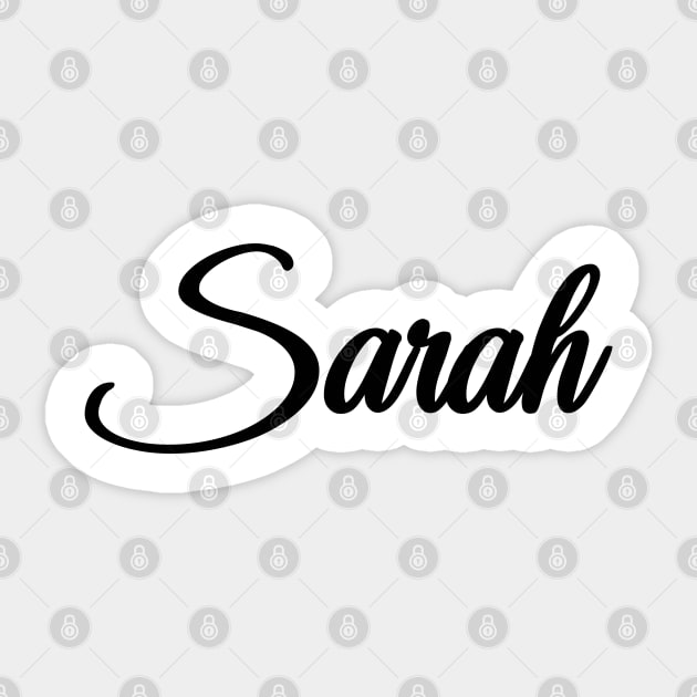 Name Of Sarah Sticker by VictoriaNameArts